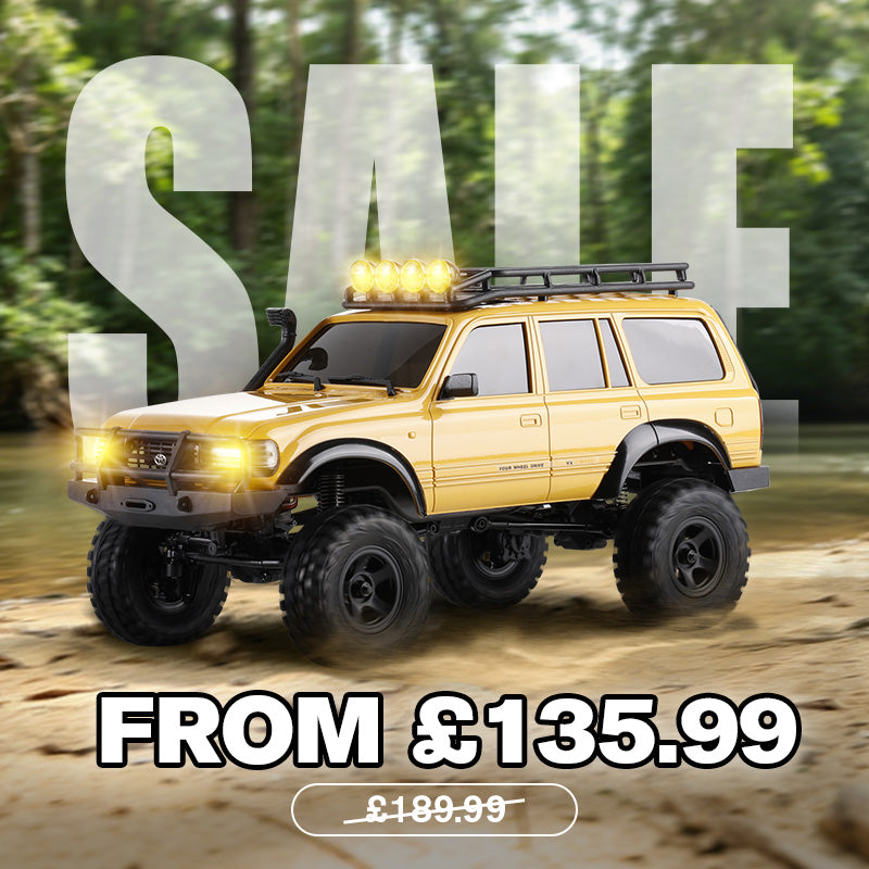 1/18 Toyota LC80 RC Crawler | RTR All-Terrain RC Car | FMS