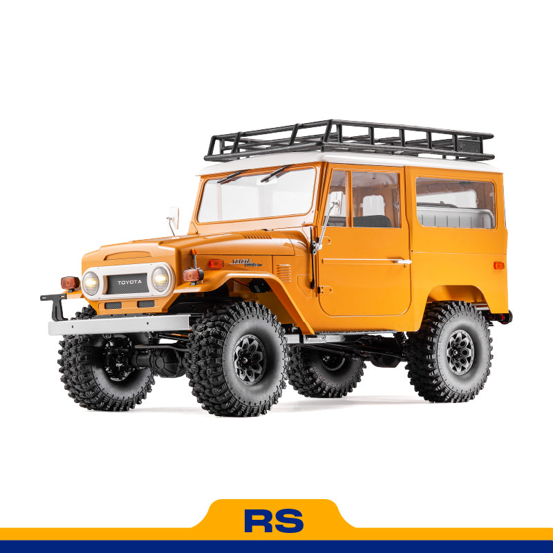 FMS 1/10 電動RC 4WD TOYOTA FJ40 ランドクルーザー黄色 1/10 Toyota FJ40 RS RC Car | Scale Thrills & Durability
