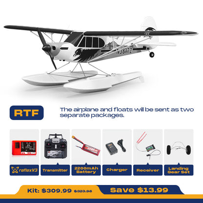 FMS 1300mm PA-18 Super Cub with Reflex V3, RTF / PNP