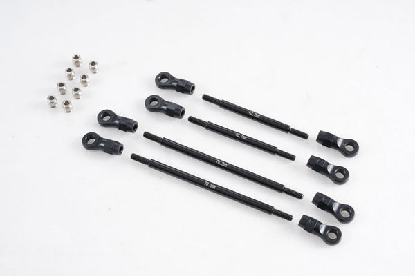 FCX10 front rod set components including rods and connectors.