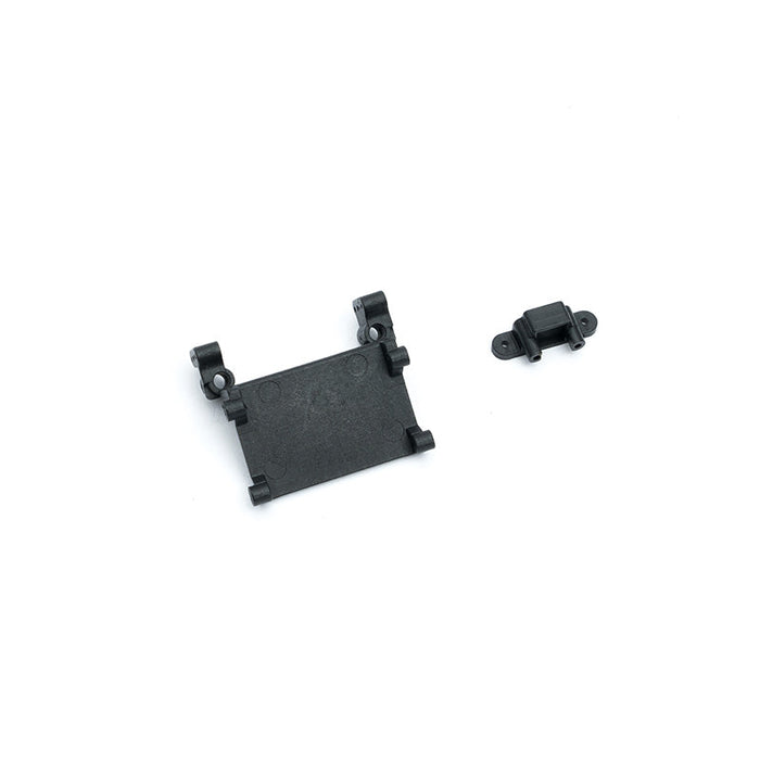 FCX24M black ESC and switch mount for remote control vehicles