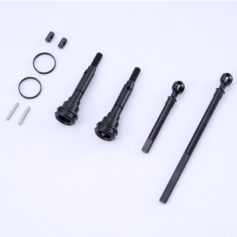 FCX10 Toyota LC80 universal driveshaft set components and hardware