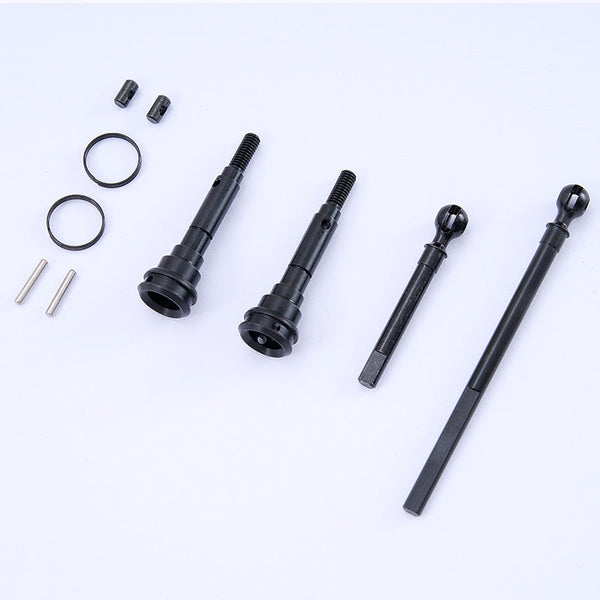 FCX10 Toyota LC80 universal driveshaft set components and hardware