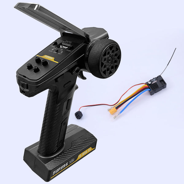 FMS MG6 transmitter and R6D-ESC receiver for remote control vehicle