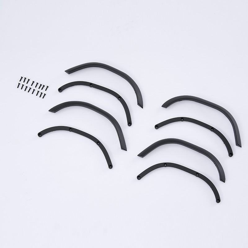 Black wheel brows for FCX10 Toyota LC80 with screws included