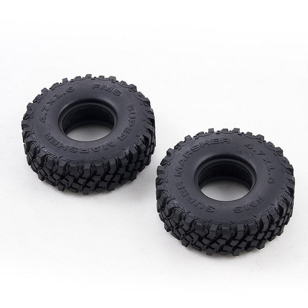 FCX10 Discovery MT Tires 4.72" 1 Pair (25 Degrees) with Foam