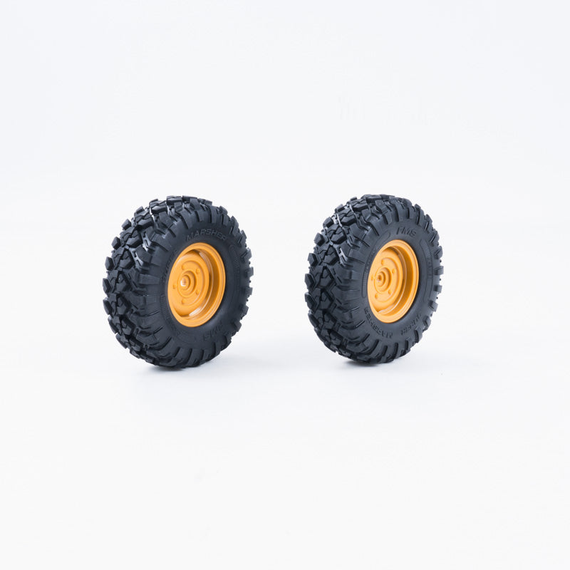 FCX10 Range Rover/Defender Wheel Assembly 1 Pair (25 Degrees)