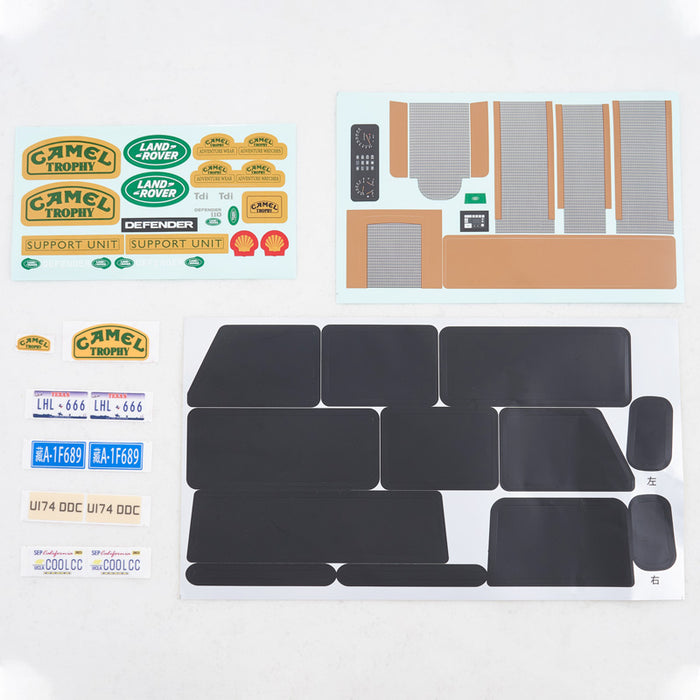 FCX10 Defender 110 Decal Sheet Set