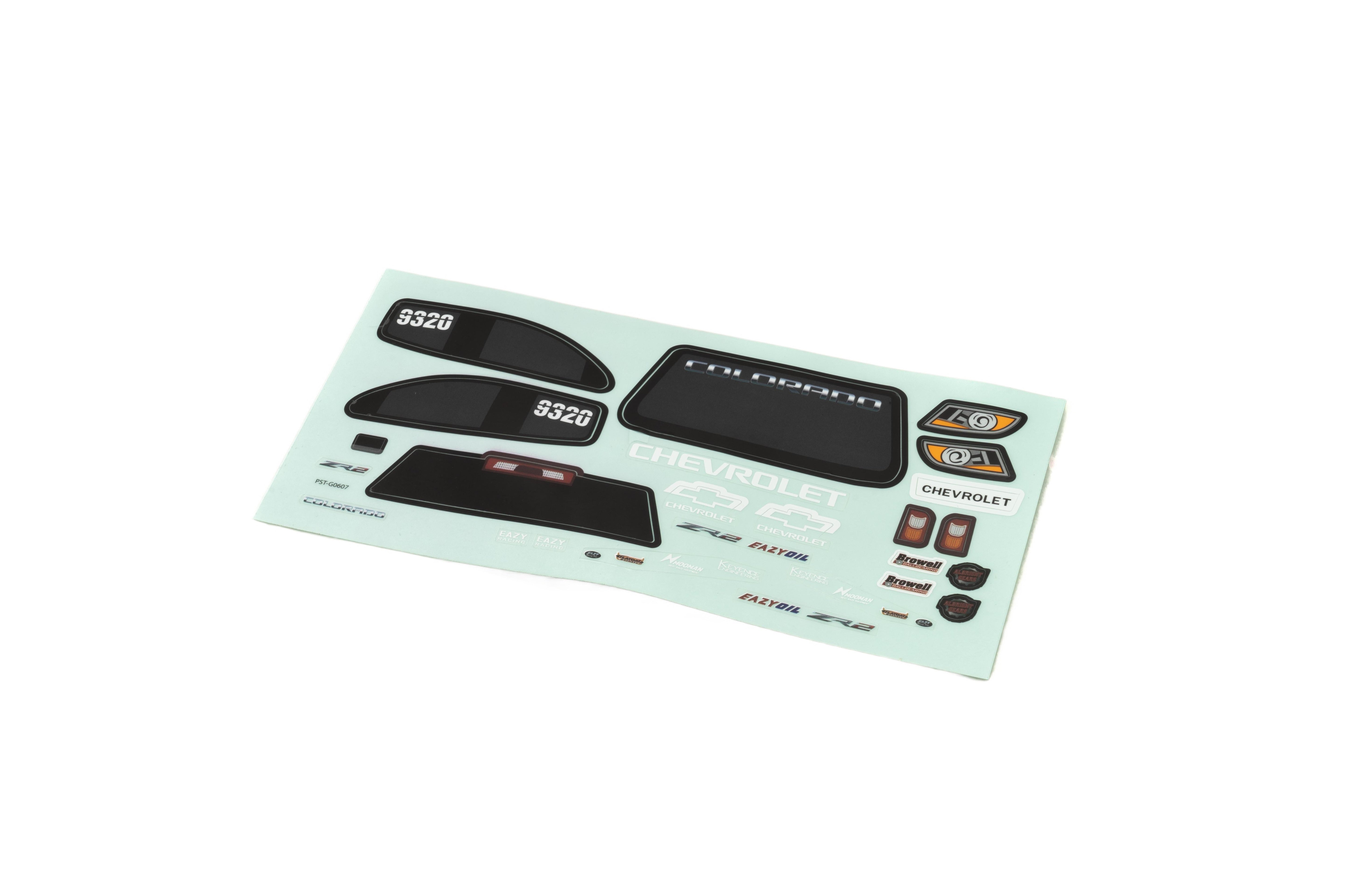 1:18 Colorado Decal Sheet (Black/Red/Blue)