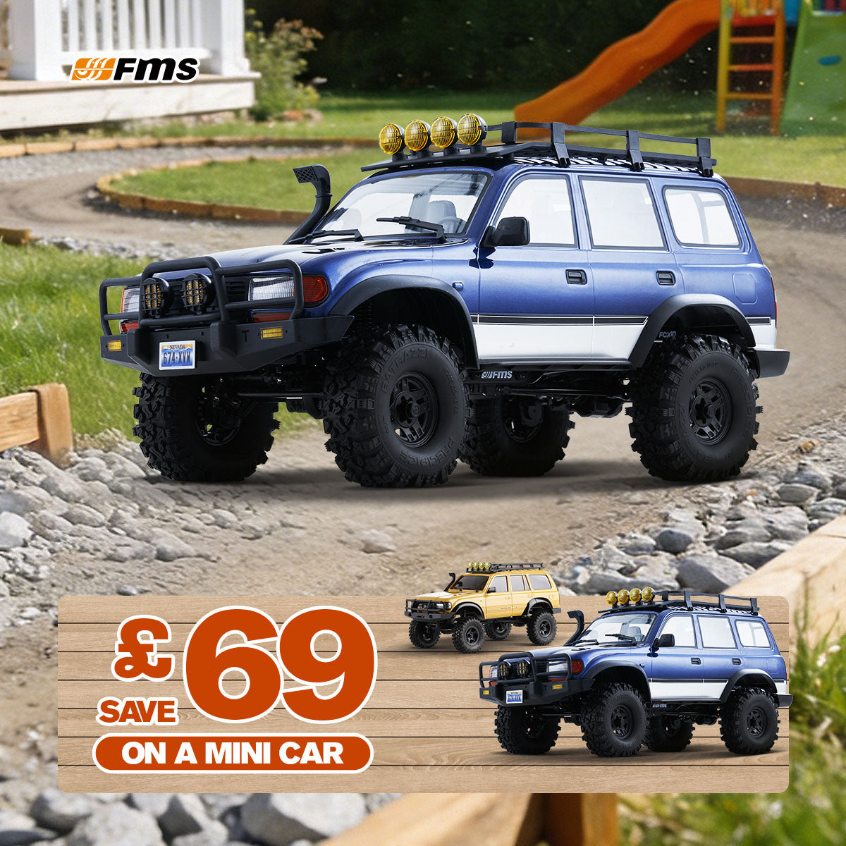 FMS 1:10 FCX10 PRO Brushless Toyota Land Cruiser LC80 RS V2