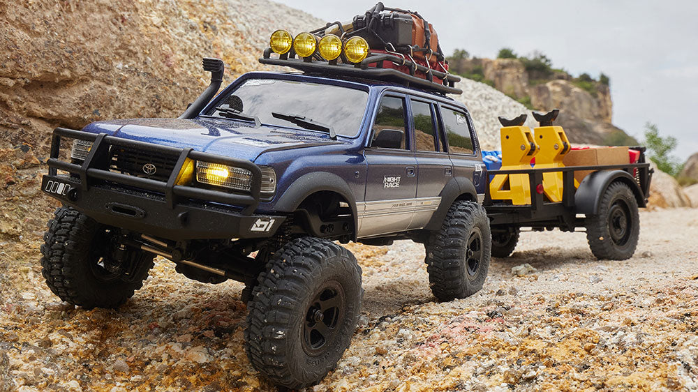 1/18 Toyota LC80 RC Crawler | RTR All-Terrain RC Car | FMS