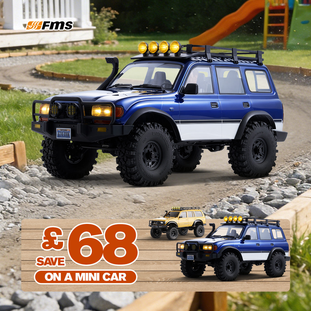 FMS 1:10 FCX10 PRO Brushless Toyota Land Cruiser LC80 RS V2