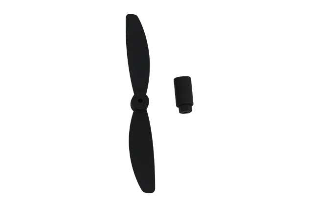 1280mm Easy Trainer V2 2-blade black propeller and mount