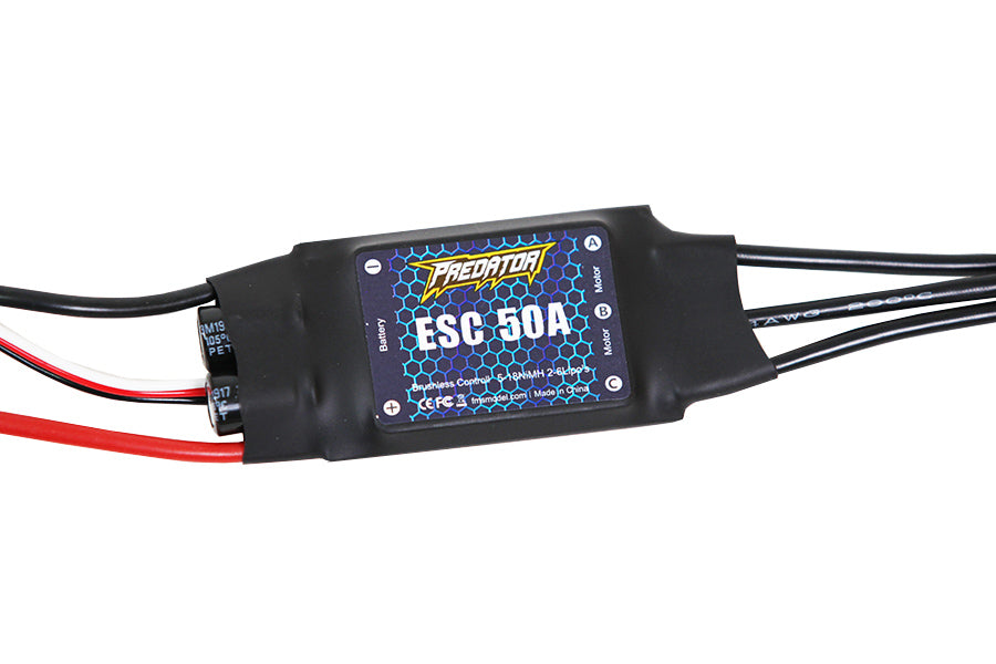 Predator ESC-50A electronic speed controller for 64mm F-16 V1 model.