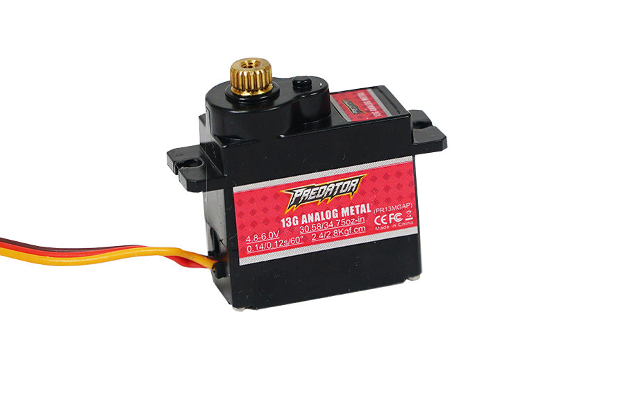 Predator 13g analog metal gear servo 300mm wire