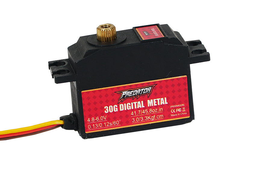 Predator 30g digital metal gear servo with 400mm wire and specs