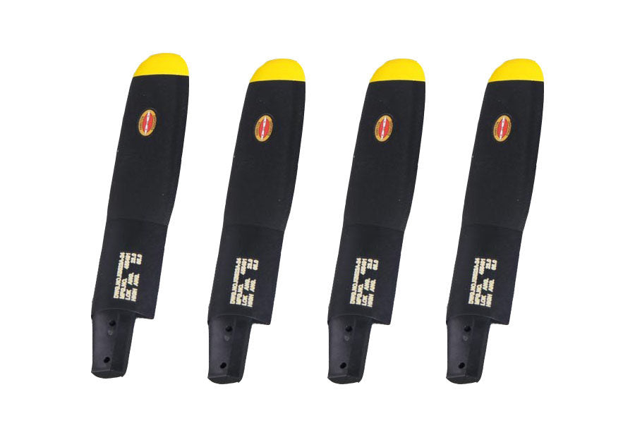 Black propeller blades with yellow tips for 1700mm P-51 model