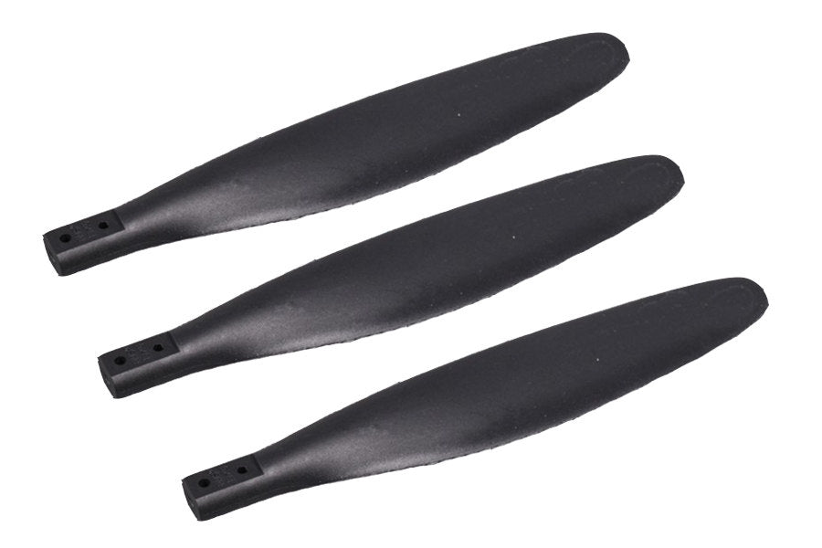 Black propeller blades for RC aircraft, compatible with various models
