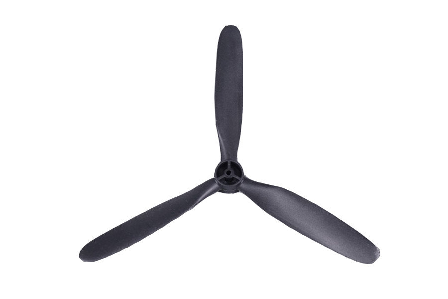 Black three-blade propeller for RC BF109 V2 and FW190 V2 models