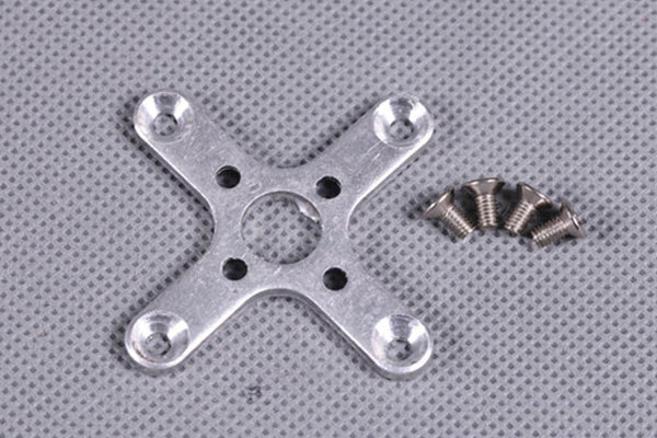 Motor mount for RC models with screws, compatible with various aircraft models.