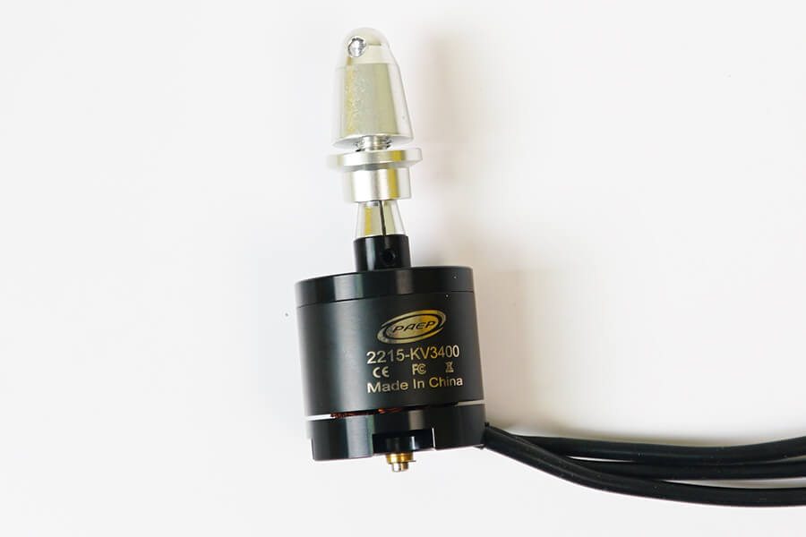 2215-KV3400 brushless motor with spinner and wires