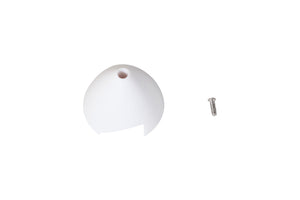 White RC airplane spinner with screw for 850mm Ranger model