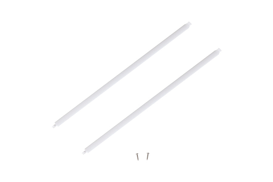 850mm Ranger wing strut set with two white struts and screws for RC model.