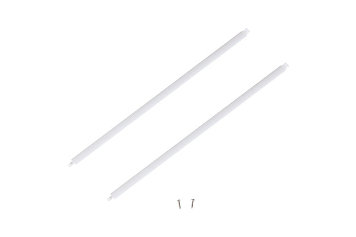 850mm Ranger wing strut set with two white struts and screws for RC model.