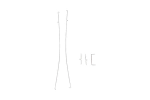 Linkage rods and clips for 850mm Ranger RC planes