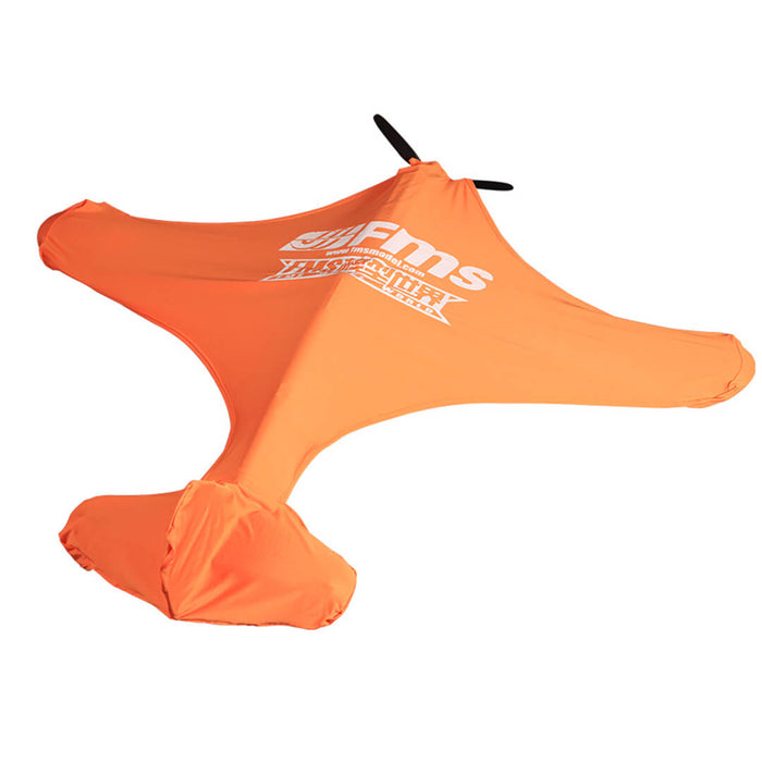 FMS custom orange cover for RC airplane, fits wingspan 1.3M-1.7M