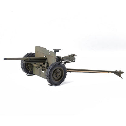 1:6 scale anti-tank gun model with realistic wheels for RC vehicles