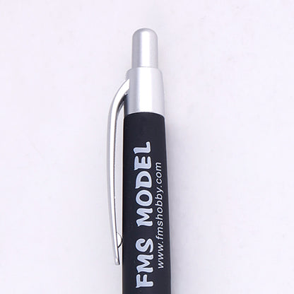 FMS Hobby ballpoint pen featuring logo and website