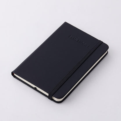 FMS Hobby black notebook with elastic band and embossed logo
