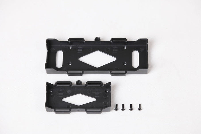 Black RC battery boxes short and long sizes with screws