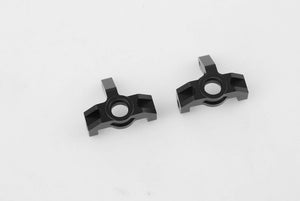 Black aluminum steering bracket set for 1:6 and 1:10 RC vehicles