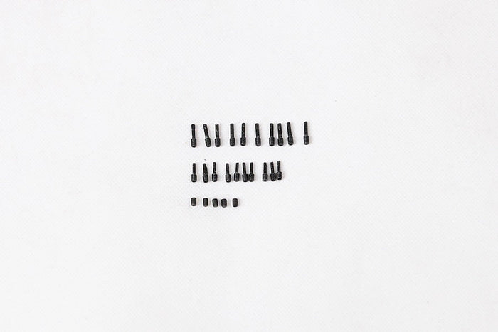 Black set screws for 1:6 1941 MB Scaler model parts