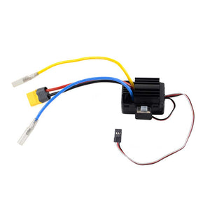 FMS waterproof 40A brushed ESC for RC vehicles with color-coded wires