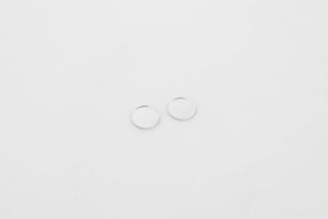 Pair of circular mirror lenses for RC vehicle customization