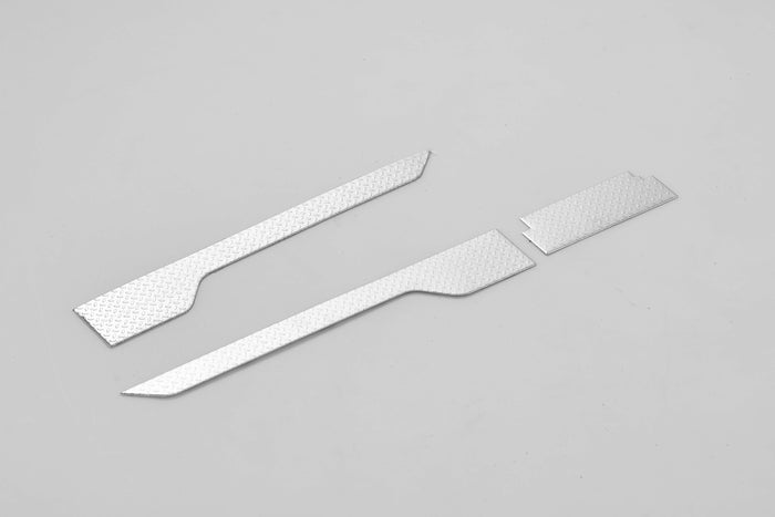 Textured silver metal plates for enhancing RC models