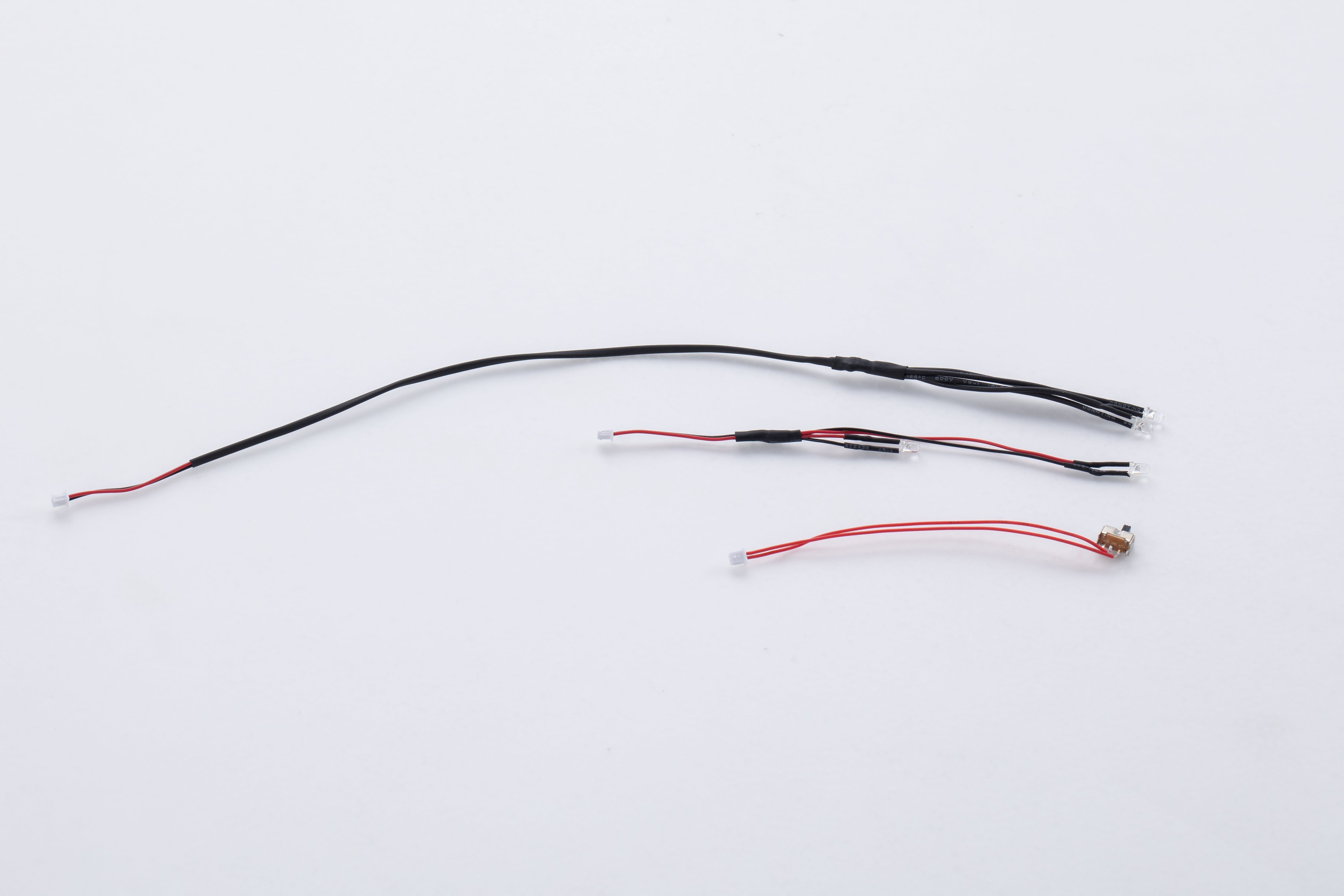 Wires and connector leads for RC model light installation