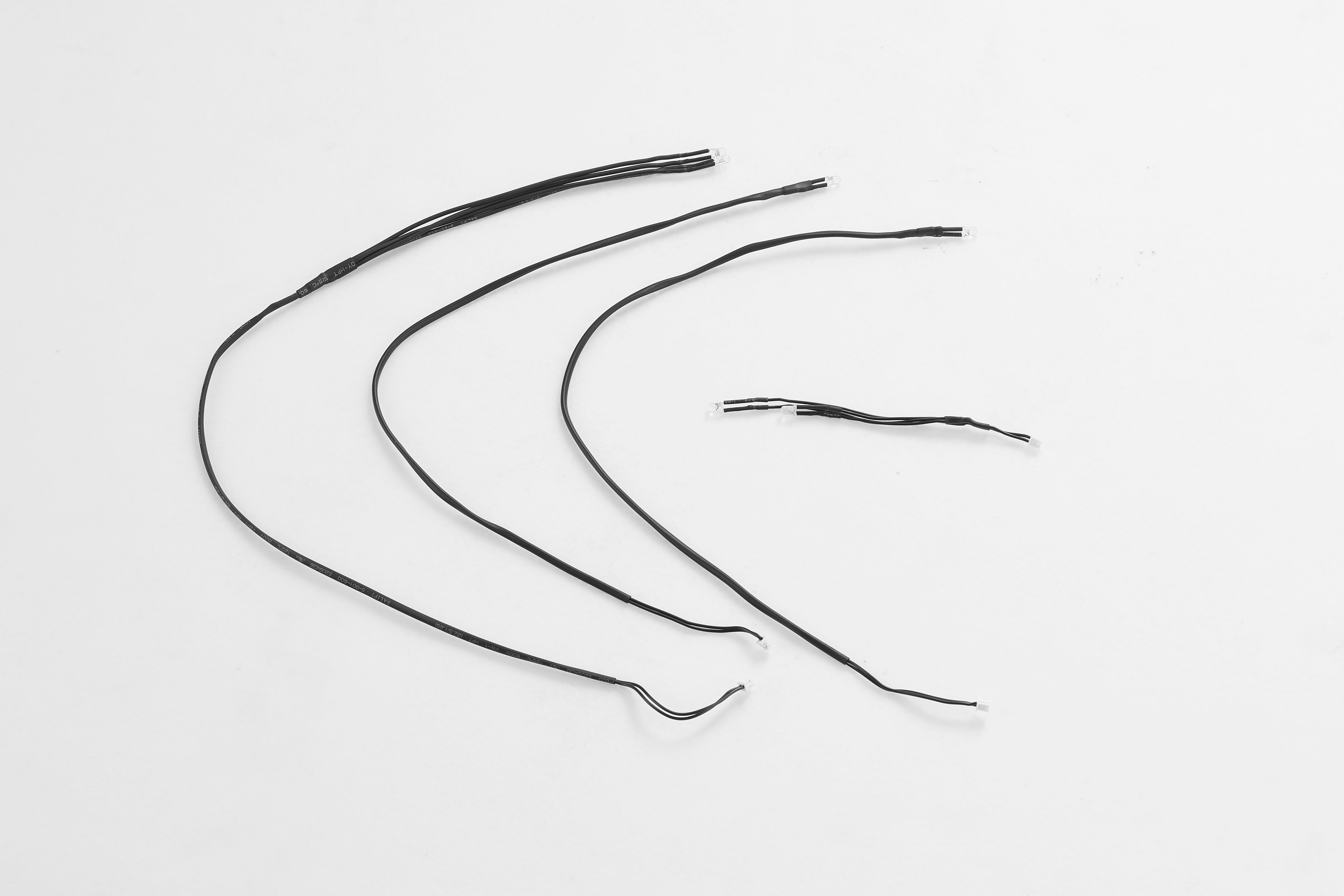 Black wiring for remote control model connections and accessories