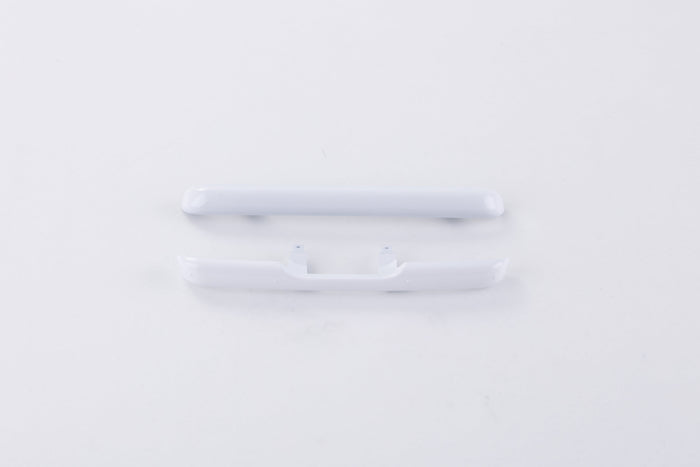 White bumper set for 1:18 scale Apache RC model