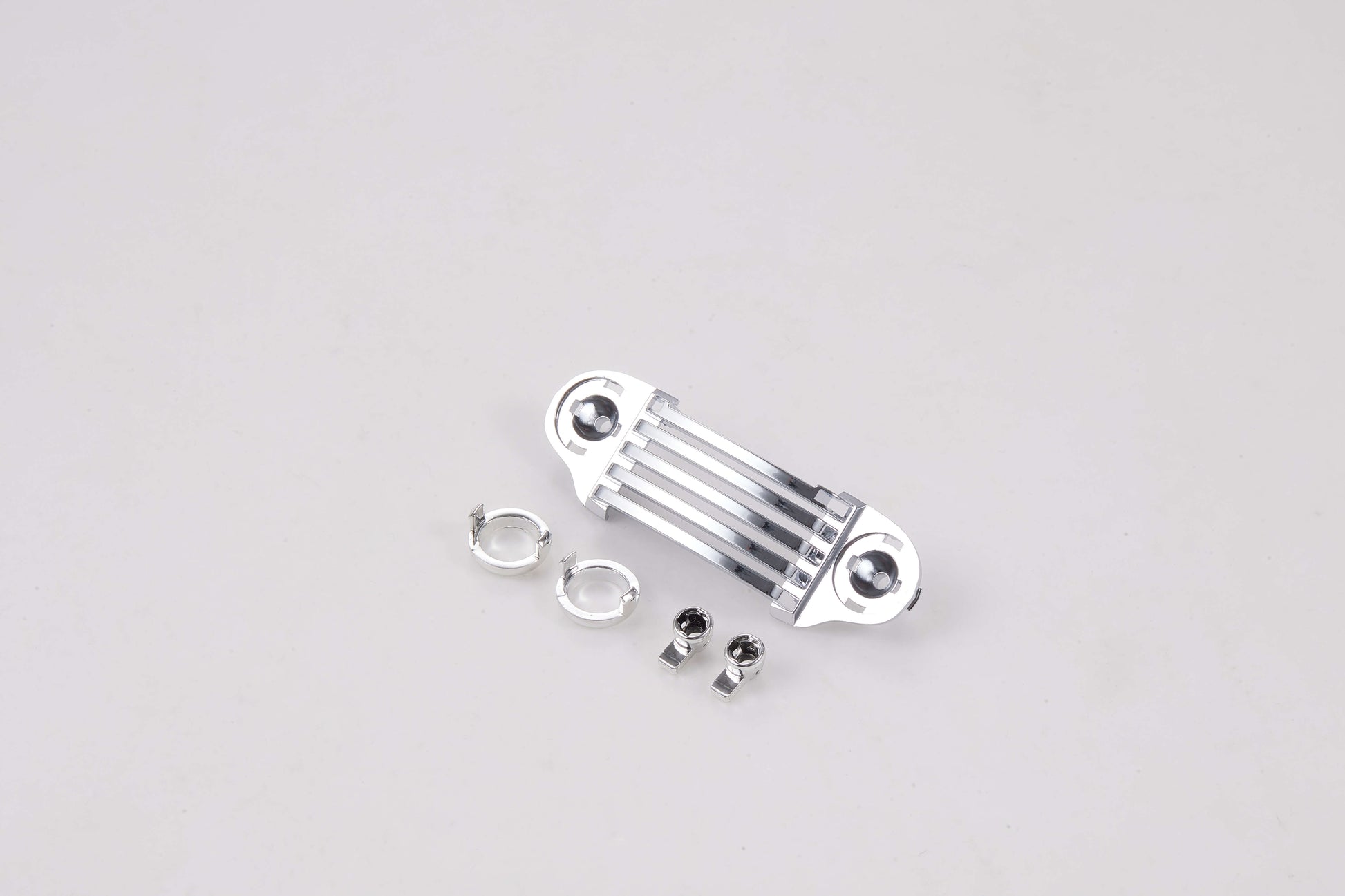 1:18 Magnum front and rear light cup set with chrome finish and mounting hardware