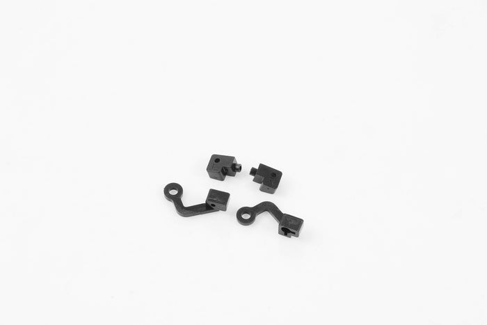 1:18 Magnum hood mount set, black plastic mounting brackets.