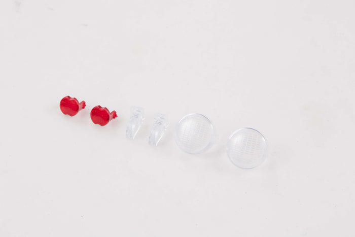 RC model light set with clear and red lenses and installation clips