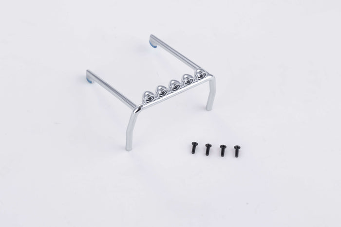 Chrome roll bar accessory for 1:24 Smasher V1 V2 RC model with screws