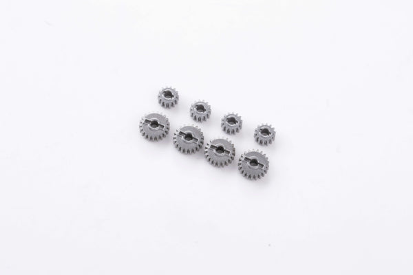 Collection of metal gears for FCX24/FCX18 RC models
