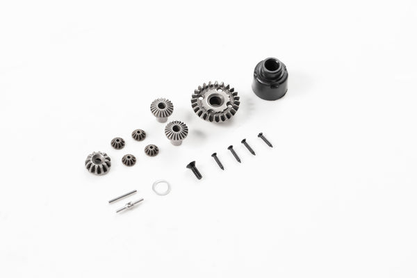 Metal differential gears and screws for RC models