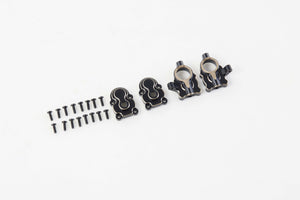 FCX24/FCX18 black portal axle cover set with screws