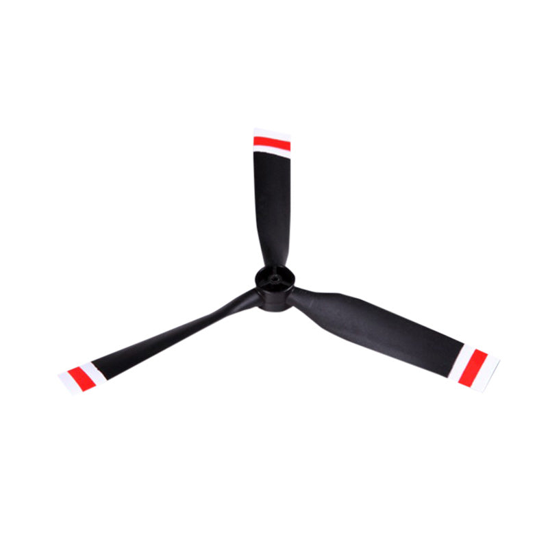 800mm T-28 Trojan 3-blade propeller with red tips for RC airplanes
